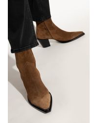 Jimmy Choo - Suede Heeled Ankle Boots Cece Ab - Lyst