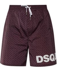 DSquared² - Monogram Swim Shorts - Lyst