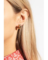 Ferragamo - Gancini Hoop Earrings - Lyst