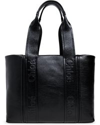 Chloé - `Woody Medium` Shopper Bag - Lyst