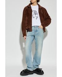 McQueen - T-Shirt With A Distinctive Skull Motif - Lyst