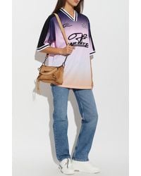 Off-White c/o Virgil Abloh - Oversize T-Shirt With A V-Neck - Lyst