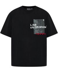 LAB C.O. OFF WHITE - Printed T-Shirt - Lyst