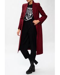 Balenciaga Double-breasted Coat - Red
