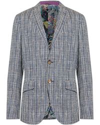 Etro - Blazer With Open Lapels - Lyst