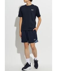 EA7 - T-Shirt With Printed Logo - Lyst