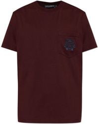 Dolce & Gabbana - T-Shirt With Pocket - Lyst