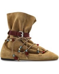 Isabel Marant - Suede Ankle Boots 'Letiz' - Lyst