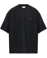 Vetements - T-Shirt With Printed Logo - Lyst