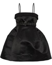 Ganni - Dress With A Waist Belt - Lyst