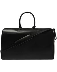 Saint Laurent Holdall Bag With Logo - Black