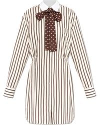 Valentino Garavani - Dress With A Striped Pattern - Lyst