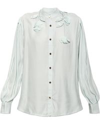 Self-Portrait - Shirt With Embellishment - Lyst