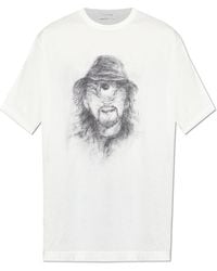 Yohji Yamamoto - T-Shirt With Print - Lyst