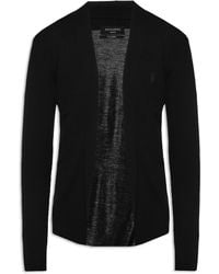 AllSaints - 'Mode' Logo-Embroidered Cardigan - Lyst