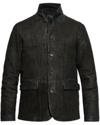 AllSaints - Suede Jacket Survey With Vintage Effect - Lyst