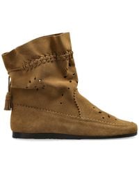 Isabel Marant - Leather Ankle Boots 'Woosta' - Lyst