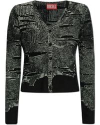 DIESEL - Cardigan M-Alima-L - Lyst