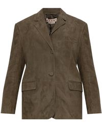 Marni - Suede Jacket - Lyst