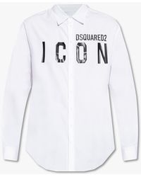DSquared² Shirt With Logo - White