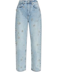 AllSaints - Jeans With Appliqués - Lyst