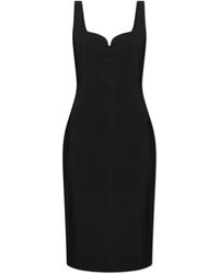 Versace - Fitted Dress With Spaghetti Straps - Lyst