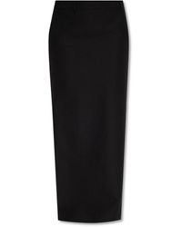Balenciaga - Wool Skirt With Slit - Lyst