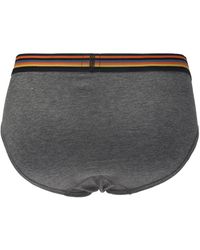 Paul Smith Striped Briefs - Gray