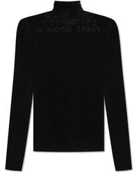 MM6 by Maison Margiela - Thin Wool Turtleneck - Lyst