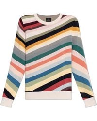 Paul Smith - Cardigan With Striped Pattern - Lyst