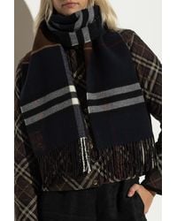 Burberry - Cashmere Scarf With Check Pattern - Lyst