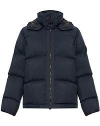 Stone Island - Quilted Jacket With Hood - Lyst
