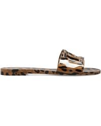 Dolce & Gabbana - Animal Print Slides - Lyst