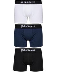 Palm Angels - Three-Pack Of Boxers With Logo - Lyst