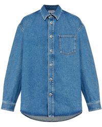 Loewe - T-Shirt With Embroidered Logo - Lyst