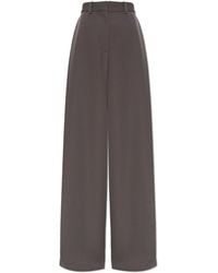 Balenciaga - Wool Trousers With Wide Legs - Lyst