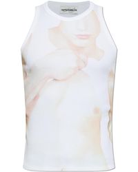 Carne Bollente - Ribbed Top With Print - Lyst