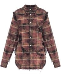 R13 - Shirt With A Vintage Effect - Lyst