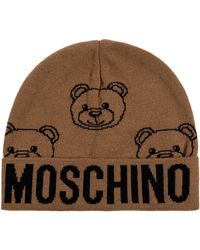 Moschino - Cap With A Distinctive Bear Motif - Lyst