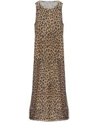 Moschino - Beach Dress With Animal Print - Lyst