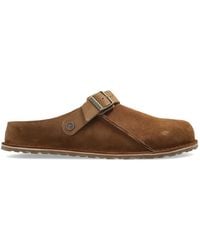 Birkenstock - 'Lutry Premium Suede' Slides - Lyst