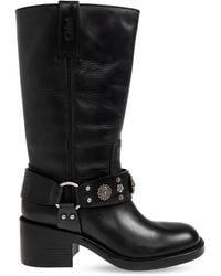 Chloé - 'Dakota' Leather Cowboy Boots - Lyst