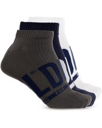 DIESEL - Three-Pack Of Socks 'Skm-Gost-Threepack' - Lyst