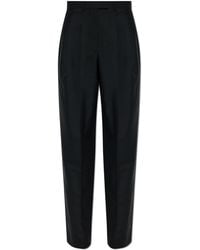 Givenchy - Wool Pleated Trousers - Lyst
