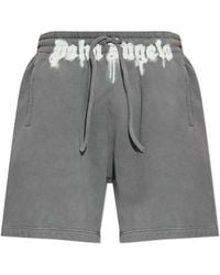 Palm Angels - Shorts With Printed Logo - Lyst