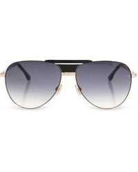 Victoria Beckham - Sunglasses With A Sleek Aviator Shape - Lyst