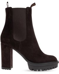 Gianvito Rossi - 'Barry' Platform Ankle Boots - Lyst