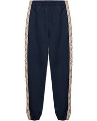 Burberry - Sweatpants With Side Stripes - Lyst