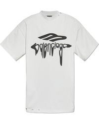 Balenciaga - T-Shirt With Vintage Effect - Lyst