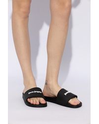 Palm Angels - Rubber Slides With Logo, - Lyst